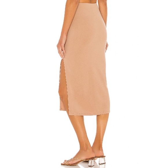 Lovers+Friends “Aubrey” MIDI Skirt In Nude Size Large New With Tags! - Picture 10 of 10